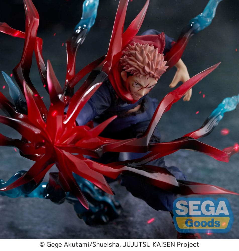 Figurina Jujutsu Kaisen, Yuji Itadori Black Flash, 16 cm, PVC, cu